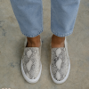 Slip On Series Beige Pyhton